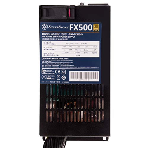 SilverStone Technology FX500-G, 500W Flex ATX 80 Plus Gold Power