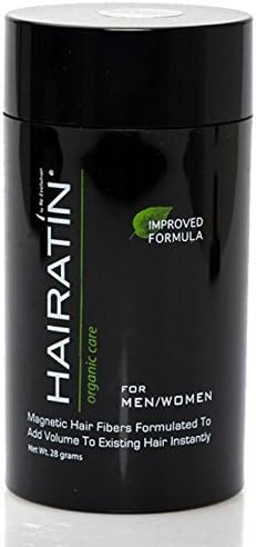 Hairatin Hair Fibers All Natural Organic Keratin Protein Instant Hair Thickening System 28gr Bottle (Light Blonde)