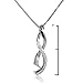 Journey Diamond Infinity Pendant - Necklace in Sterling Silver (18