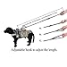 Pettom Heavy Duty Adjustable Nylon Tactical Military US Army Police Dog Training Leash Elastic Pet Quick Release Control Leads Rope(Black)