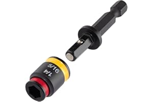 Malco C-RHEX 1/4" & 5/16" SAE 2in Shaft Length, Cleanable, Reversible, Magnetic Hex Chuck Driver| Bit-Tip & Zip-in Driver Bit | Magnetic Flip Bit Driver, Flip Socket Driver (MSHC)