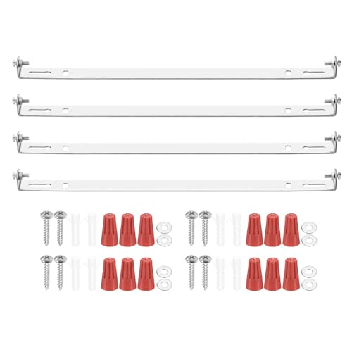 PATIKIL 190mm (7.48") Universal Light Fixture Mounting Bracket Kit, 4 Set Light Crossbar Ceiling Light Plate with Screw for Wall Light Ceiling Light Pendant Chandelier at Amazon