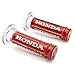 Krator Honda Motorcycle Street Bike Racing Red ComFort Gel Hand Grips (7/8