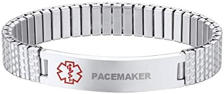 Smarter LifeStyle Medical Alert Bracelet For Men - Surgical Steel ID Bracelet