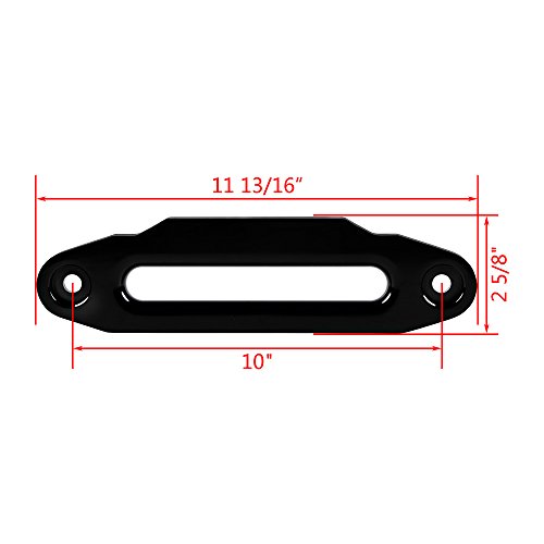 image for Anzio Black 3/8 x 85' 20000LBS Synthetic Winch Line Rope Cable + Rock 
