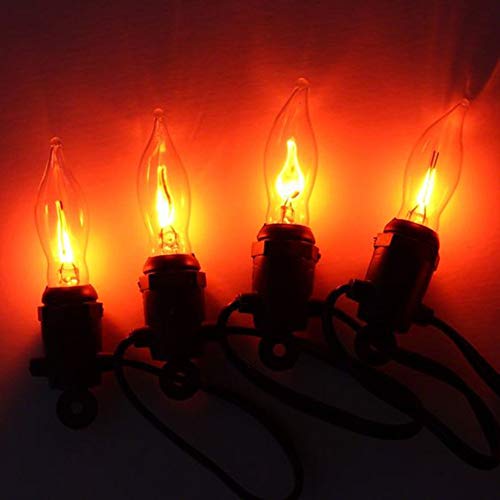 Romasaty Flicker Flame Light Bulb, Flame Shaped Bulb Dances with a