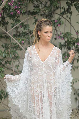 lace kaftan wedding dress