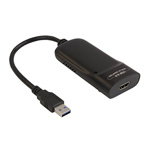 LB1 High Performance USB 3.0 to HDMI to extend Multiple Monitor for Supersonic SC-1311 White 13.3" LED Widescreen HDTV 1080p Television w/ HDMI In 4K Resolution up to 3840 X 2160