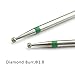 NMKL38 3/32 Diamond Nail File Drill Bit Rotary Burr Ball Head Cuticle Clean File for Nail Art Salon (Coarse - 1.8MM)