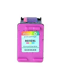 NineLeaf Remanufactured Ink Cartridge Replacement for HP 901XL 901 XL Compatible with Officejet 4500, J4524, J4540, J4550, J4580, J4624, J4680 Printer High Yield (2 Black, 1 Tri Color, 3 Pack)