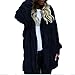 KESEE Swearter for Women Womens Long Hoodies Coat Cardigan Outwear with Procket Winter Warm Loose Jacket White