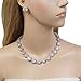 EVER FAITH Wedding Round Pave CZ Star Inspired Jewelry Set - Necklace Earrings Bracelet