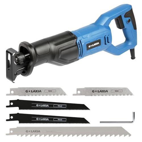 Reciprocating Saw, 6Amp 2800RPM Variable Speed Reciprocating Saw with 4/5