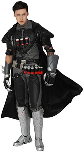 Nexthops Halloween Reaper Robe OW Cosplay Costume Jacket Gabriel Reyes Game Anime Apparel with Spine