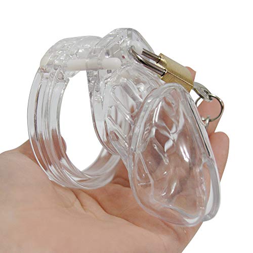 ZHY Short Plastic Briefs Transparent 5 Ring Male Device Belt Cage Underwear Chastit++y Clothing CB6000S