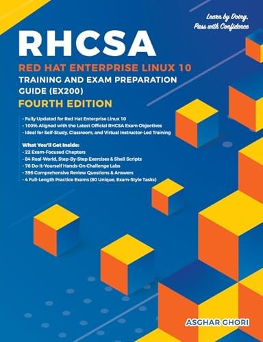 Amazon.com: Red Hat Enterprise Linux 10 Handbook: A Comprehensive