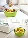 Salad Bowl Set to Hold Fruits, Salads and More. Two-Piece Salad Bowl/Fruit Bowl/Serving Bowl Set. Small and Large Bowl Included. Colors Green + Yellow