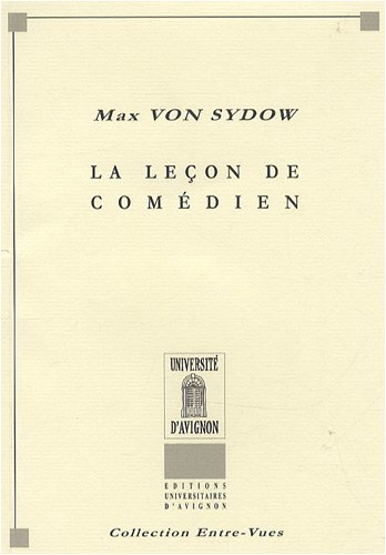La  leçon de comédien