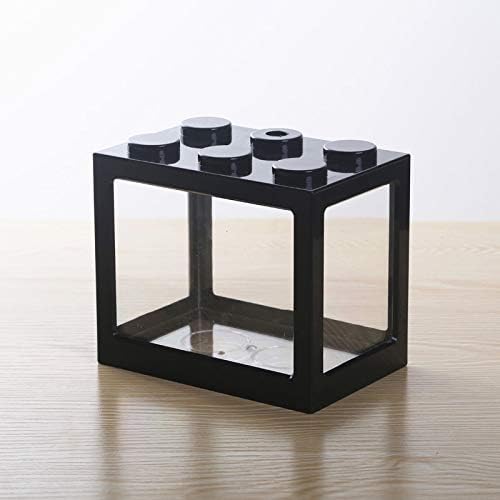 YETE Creative Multicolor Stackable Building Blocks Ecological Tank Fish Cages for Spider/Ant/Fish/Small Mini Reptile,Desk Decor