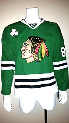 PATRICK KANE GREEN ST. PATRICK'S DAY CENTER ICE CHICAGO BLACKHAWKS JERSEY SIZE EXTRA LARGE