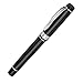 Ballpoint Pen 2501 Office Writing Set Gel Ink Roller Ball Pens for Signature Calligraphy Black Lacquer Chrome Trim with Fine Point Black Refill with Gift Box