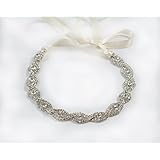 Aurora Silver Tone Wedding Headband