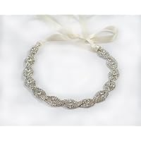Aurora Silver Tone Wedding Headband
