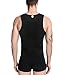 NINGMI Neoprene Slimming Vest Sweat Sauna Suits Gym Mens Weight Loss Shapewear,Pure black,Large