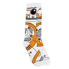 Star Wars BB-8 Costume Junior/Women's Knee High Socks, White, Shoe: 4-10