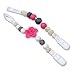 Pacifier Clips for Baby Kids - 2 Packs Pinky Clips for Universal Strap, Holder, Leash for Teether & Pacifiers