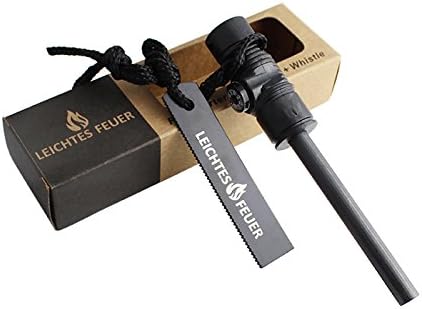 Leichtes Feuer Bushcraft Fire Steel, Ferro Rod Fire Starter / Firestarter for Survival & Camping