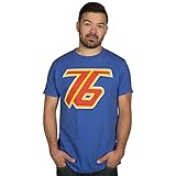 JINX Overwatch Men's Soldier: 76 Premium T-Shirt (Royal Blue, Large)