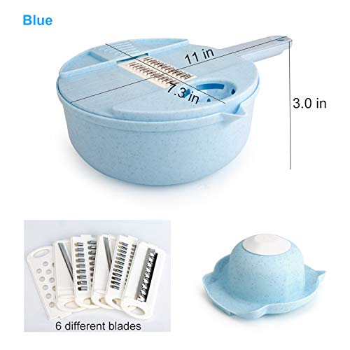 Fomuson 12-in-1 Vegetable Mandoline Slicer Cutter Set, Upgraded