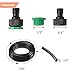 AGSIVO Patio Spray Misters Watering System Kits Accessories for Outdoor Garden Greenhouse Nozzles Misting Cooling with 49.2ft， 4/7 Blank Distribution Tubing Hose