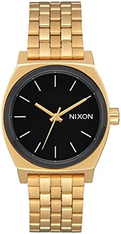 NEW Nixon Medium Time Teller Watch Gold Black White