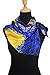 Luxurious 100% Charmeuse Silk Long Scarf Shawl with Hand Rolled Edge (Van Gogh's 
