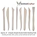 Skilled Crafter Clay Tools Set. Premium Quality Detailing, Modeling, Sculpting & Pottery Wheel Tools. 22 Piece Wood/Metal Kit. Free Sponge! Deluxe Set Best for Potters/Artists of Ceramic, Sculpey etc