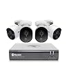 Swann 8 Channel 4 Camera Security System, Wired Surveillance 1080p Full HD DVR 1TB HDD, Indoor/Outdoor, Heat & Motion…