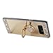 Miniko Galaxy Note 8 Case Bling, (TM) Sparkly Slim TPU Mirror Makeup Bling Rhinestone Diamond Back Case Cover with Detachable 360 Degree Ring Holder Stand for Samsung Galaxy Note 8 Gold
