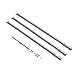 onlyfire Stainless Steel Burner Tube Set Fits for Weber Genesis 300 Series Gas Grill (2007 Models Only), 34-1/4