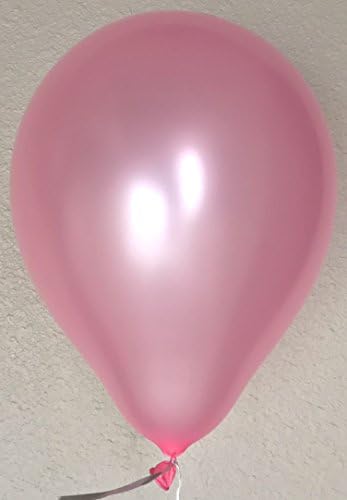 Partyoutletz 12" Latex Balloons, (100 Count) Metallic Pink