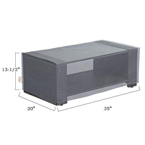 Baner Garden N87 4-Piece Outdoor Veranda Patio Garden Furniture Cover Set with Durable and Water Resistant Fabric (Grey) - Thumbnail 5