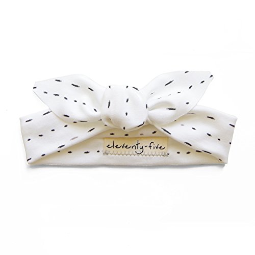 Organic Knotted Adjustable Headbands for Baby Girls - Dashes