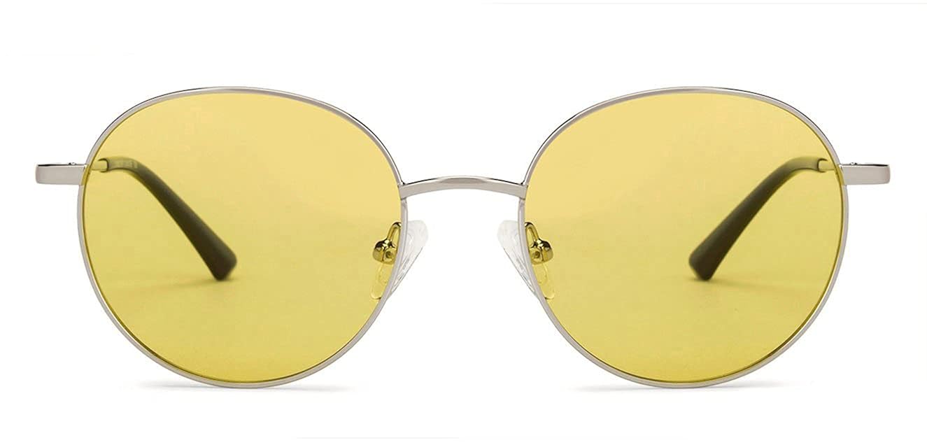 Buy Vincent Chase by Lenskart Yellow Round Stylish Sunglasses