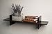 DanyaB BM13614 Decorative H Shaped Wall Shelf, Espresso