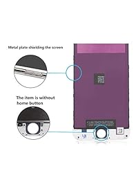 AY   Pantalla de repuesto para iPhone, pantalla LCD táctil y digitalizador con kit de reparación completo (color blanco)