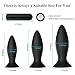 Anal Plug Male Prostate Massager Vibrating Butt Plug 3Pcs Training Kit 9 Vibration Modes with Remote Control Anal Vibrator Sex Toys with Suction Cup Base for Male, Female and Beginner