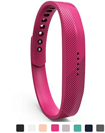 Fitbit Flex 2 Bands, HiTech Fitbit Flex 2 Accessories Wristbands (Magenta, Large)
