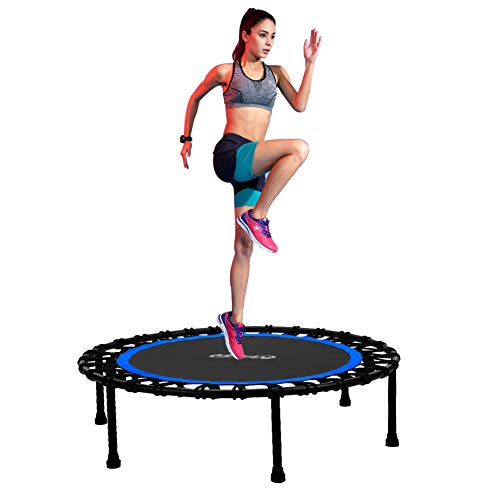 Newan-40-Silent-Fitness-Mini-Trampoline-Indoor-Rebounder-for-Adults-Best-Urban-Cardio-Jump-Fitness-Workout-Trainer-Covered-Bungee-Rope-System-Max-Limit-330-lbs