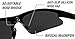 Renegade Patented Bifocal Polarized Reader Half Rim Men's Fishing Sunglasses 100% UV Protection with Microfiber Bag (Matellic Frame, Grey Lens - 600901, Bifocal +2.00)